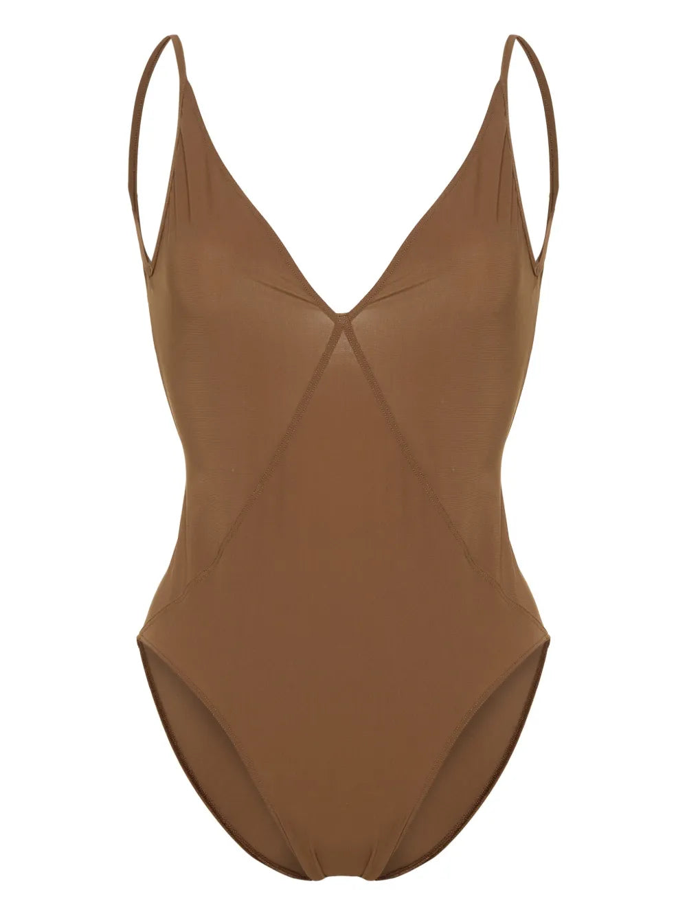 V-Neck One-Piece Swimsuit