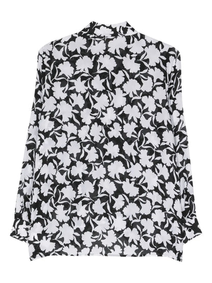Shadow Floral Crepe Shirt