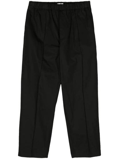 Drawstring-Waist Wide-Leg Trousers