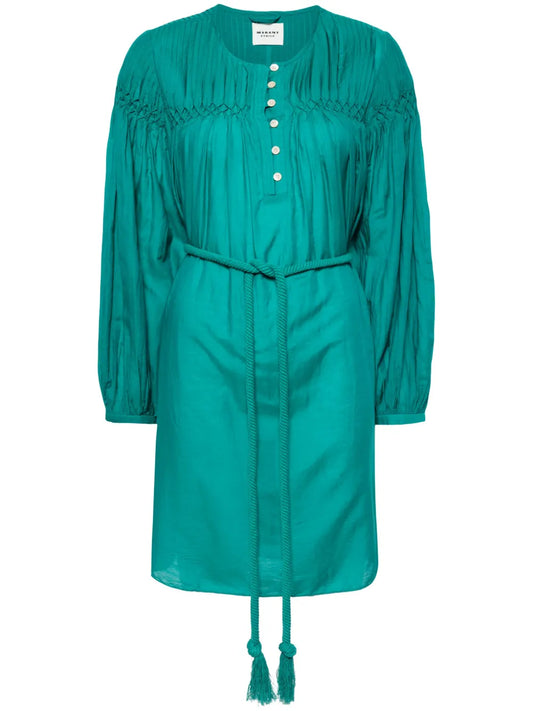 Adeliani Belted Short Dress