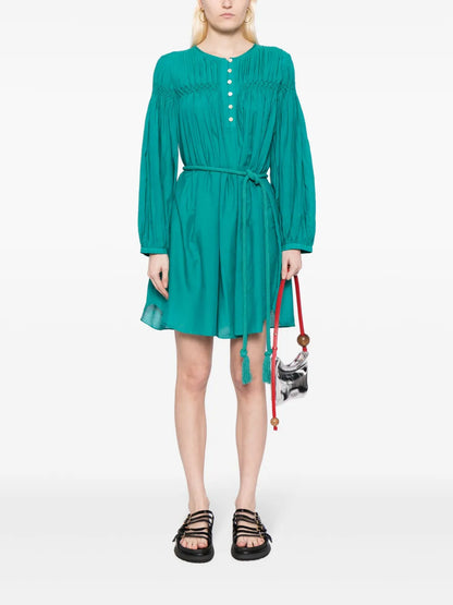 Adeliani Belted Short Dress