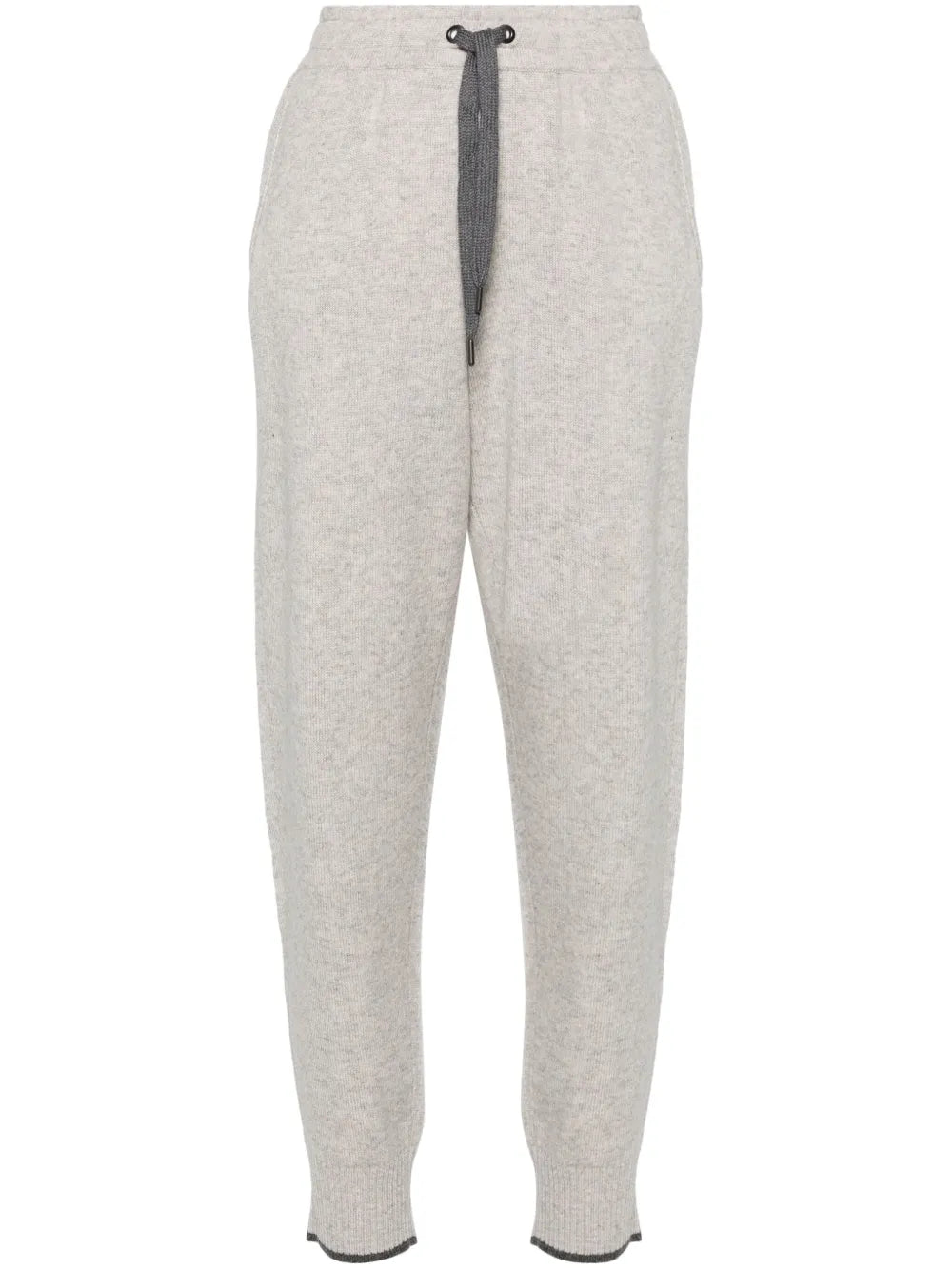 Mid-Rise Cashmere Track Trousers