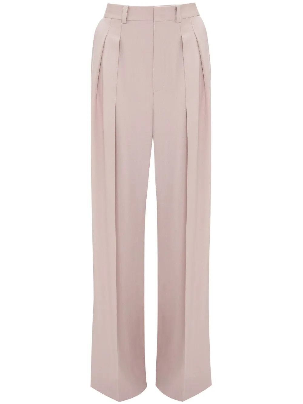 Double-Pleat Wide-Leg Trousers