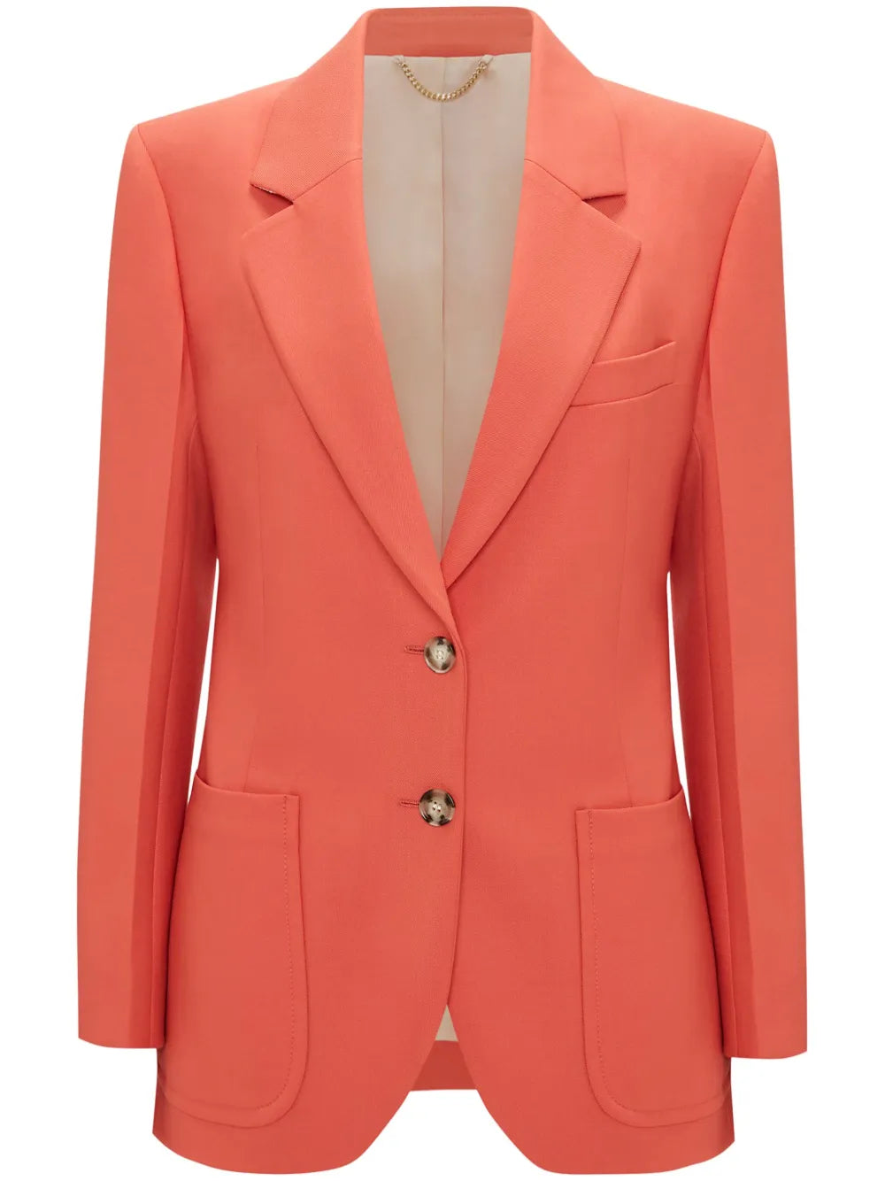Patch-Pocket Single-Breasted Blazer