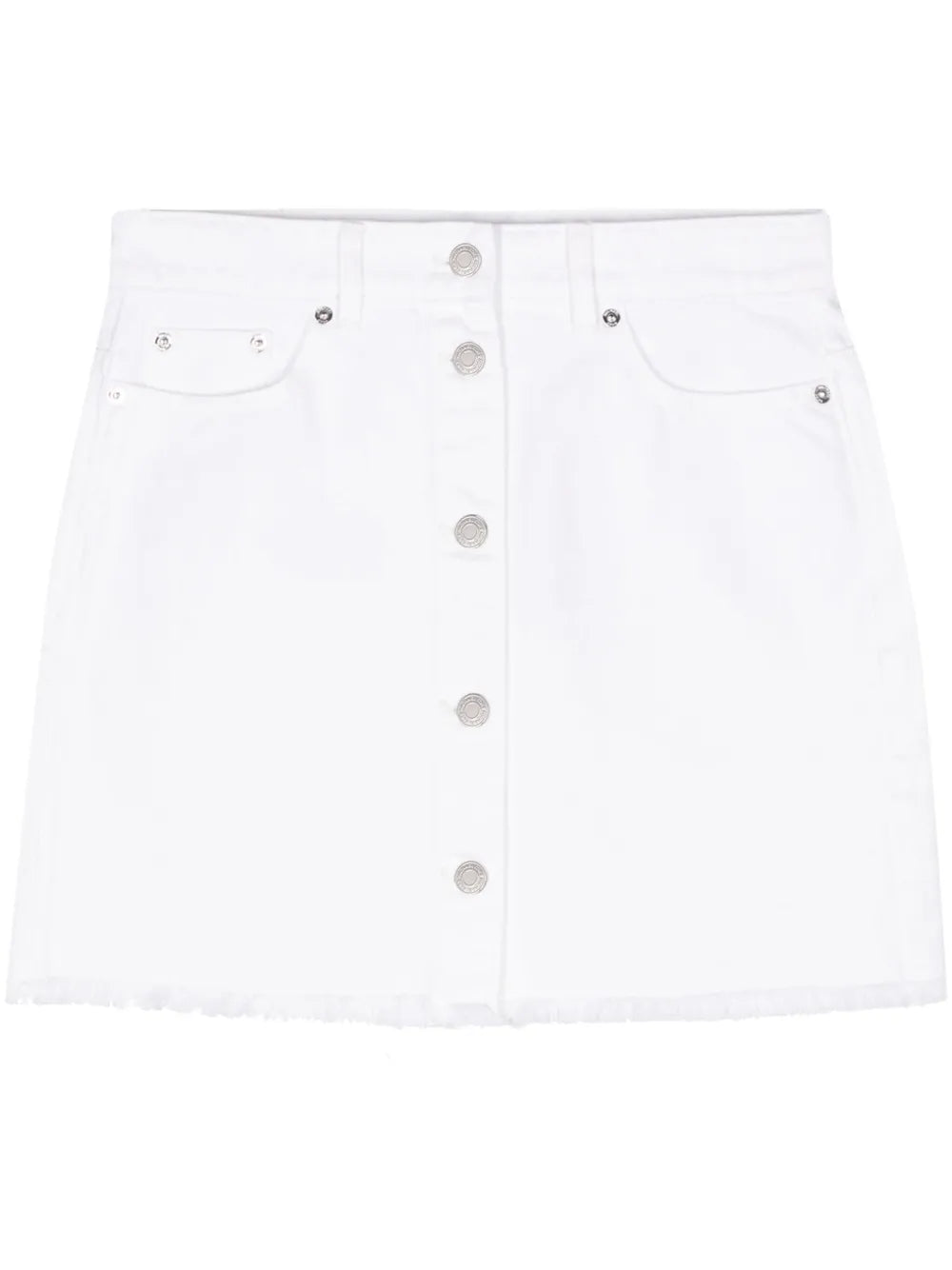 Frayed Denim Mini Skirt