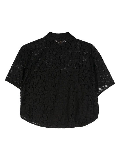 Leopard Corded-Lace Shirt