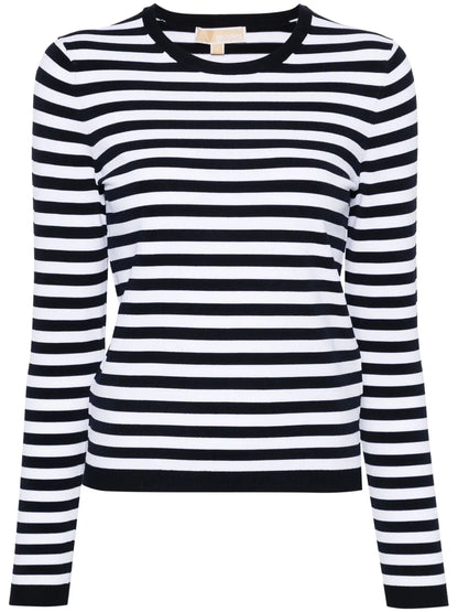 Striped Fine-Knit Jumper