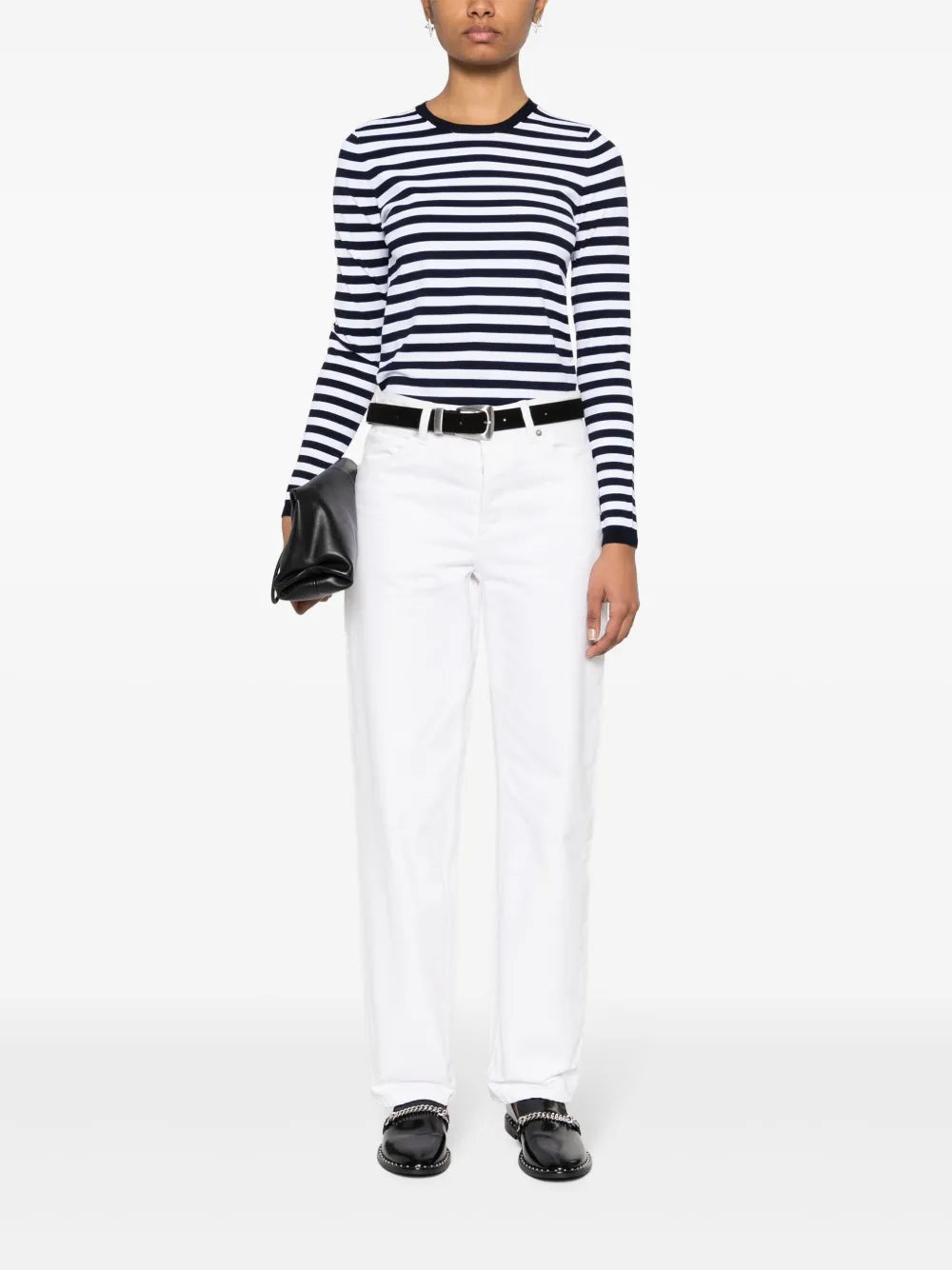 Striped Fine-Knit Jumper
