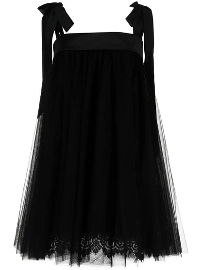 Tulle Trapeze Mini Dress