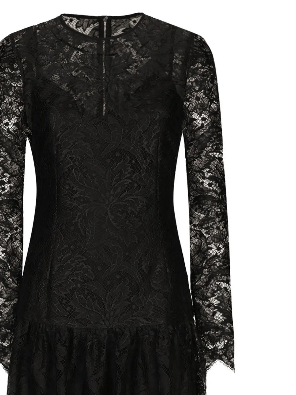 Chantilly-Lace Midi Dress