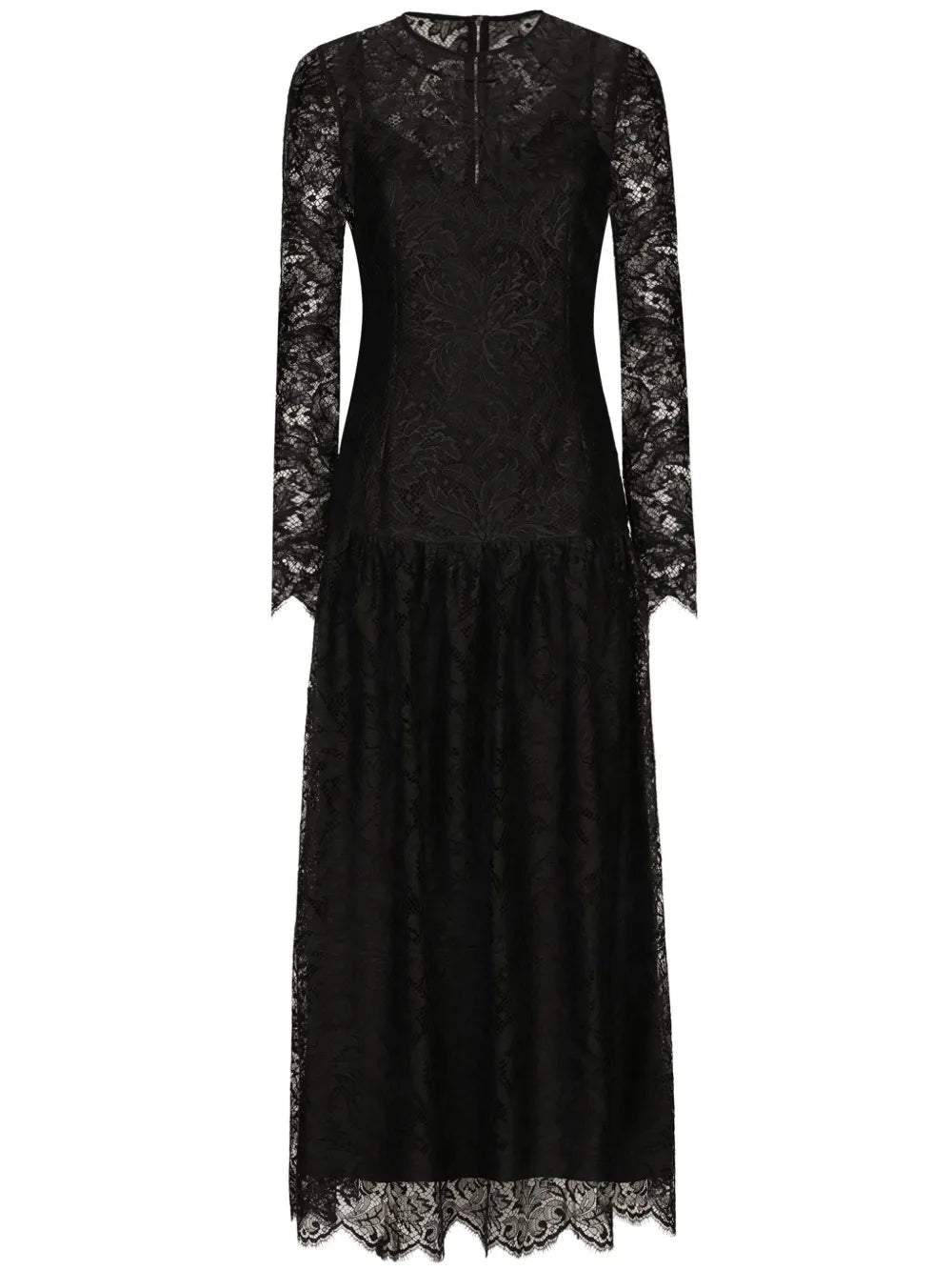 Chantilly-Lace Midi Dress