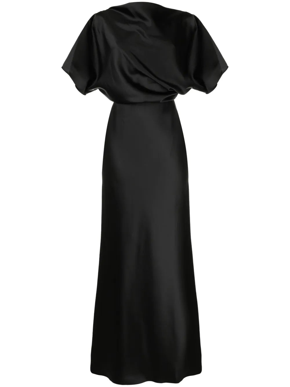Draped Satin Gown