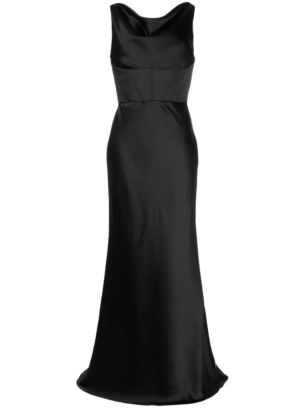 Cowl Neck Corset Gown