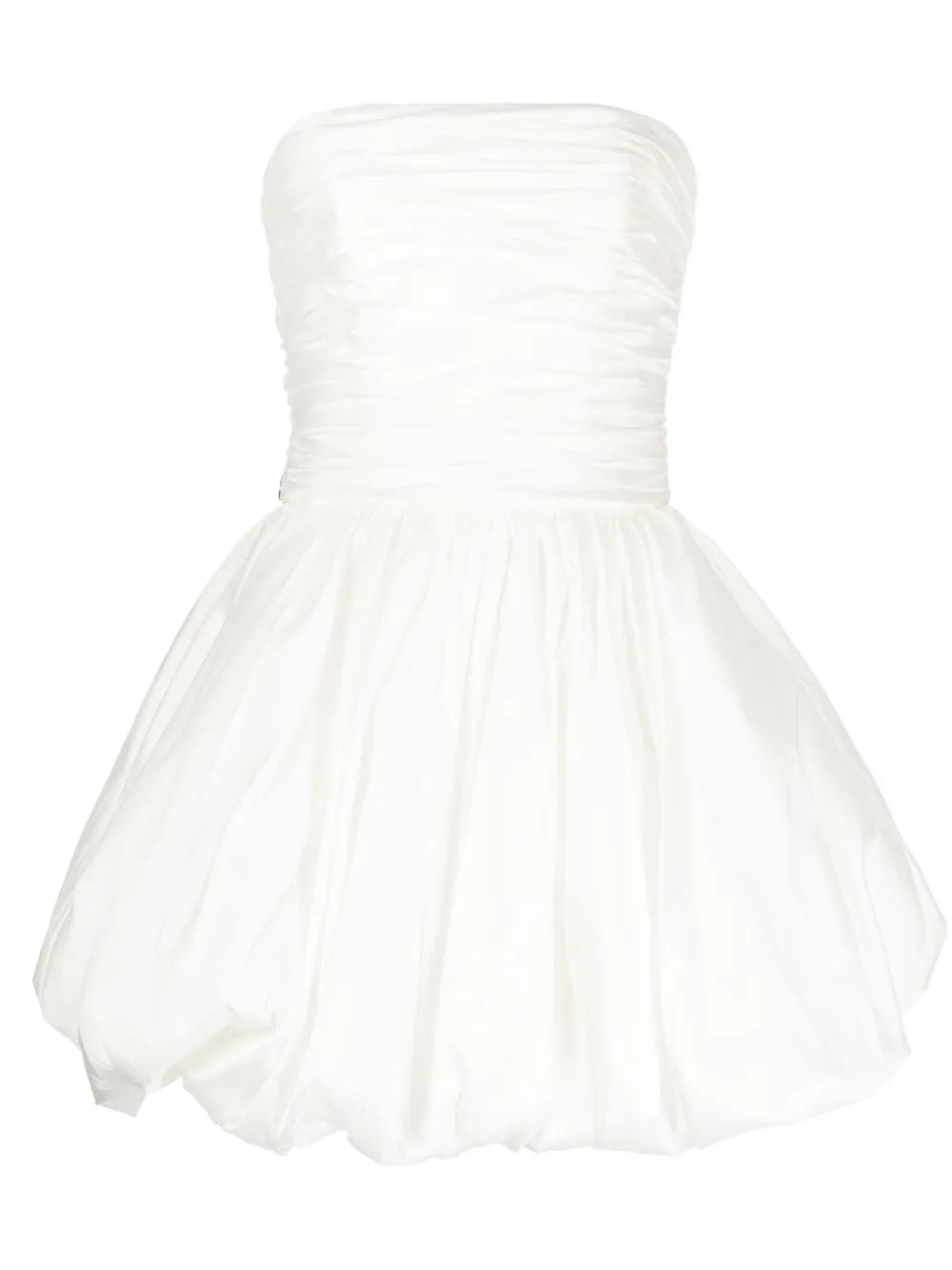 Taffeta Dropped Waist Mini Dress
