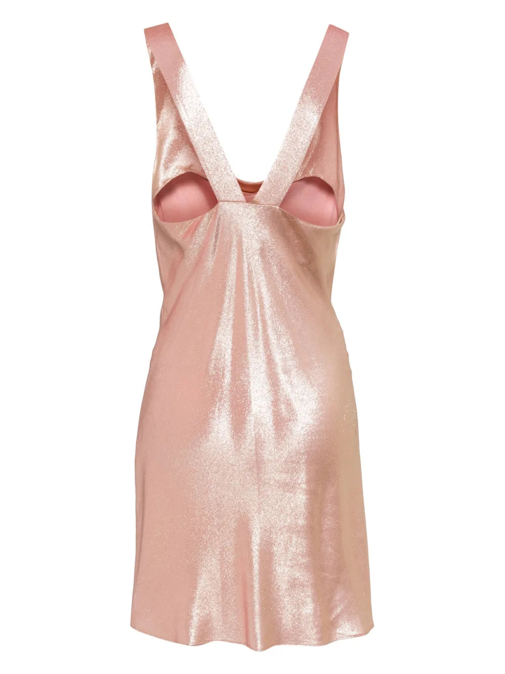 Silk Cowl Neck Mini Dress