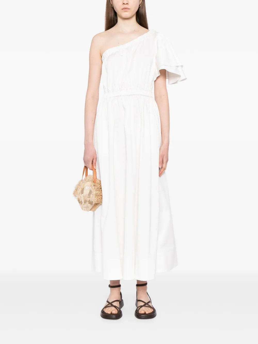 One-Shoulder Midi Dress