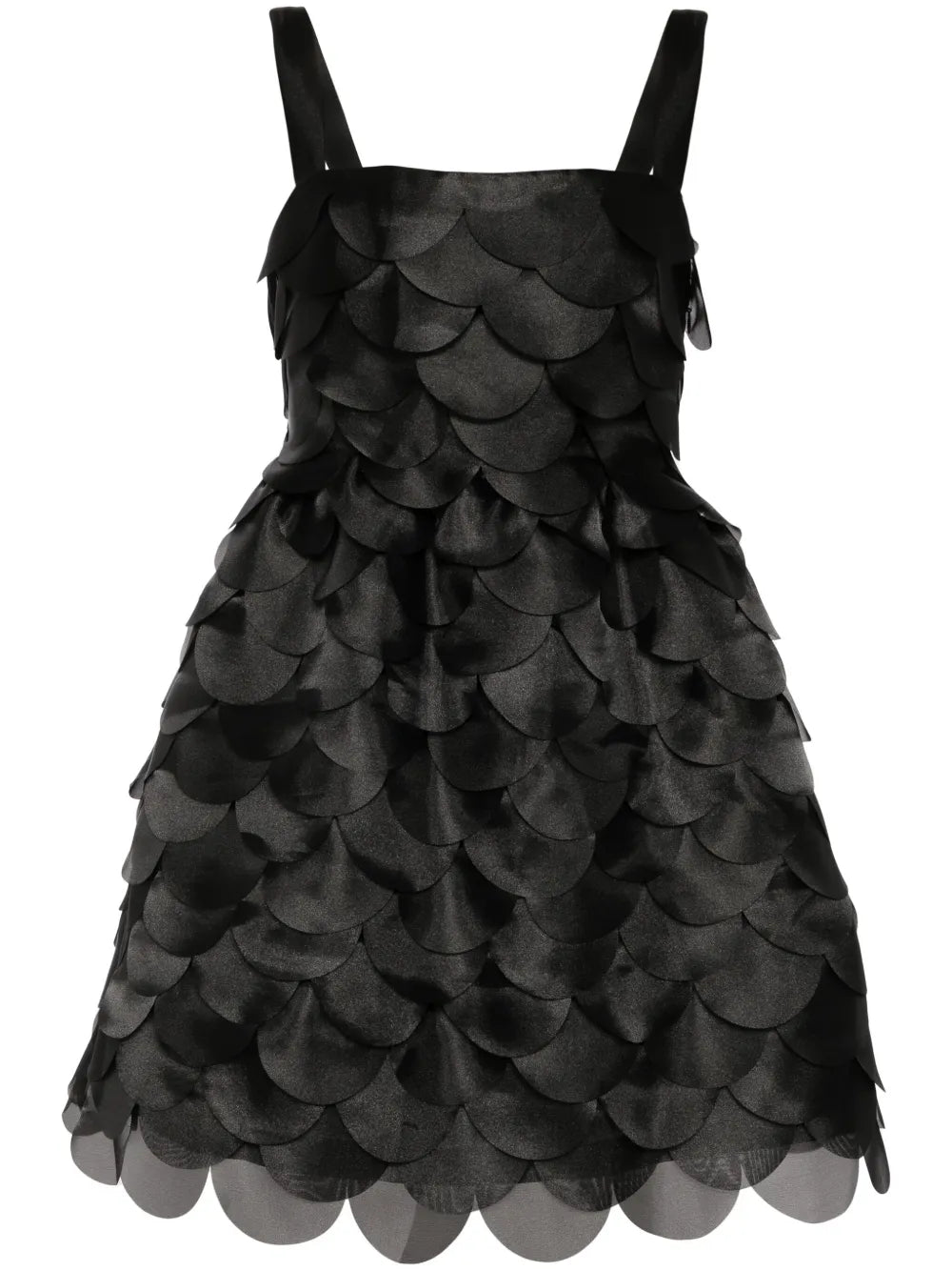 Scallop Organza Mini Dress