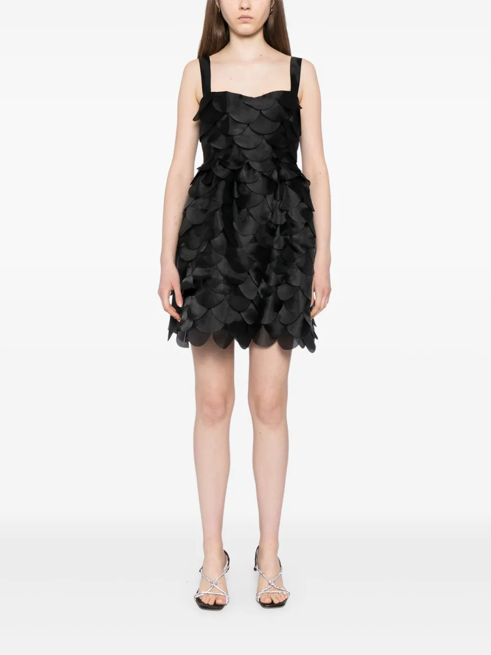 Scallop Organza Mini Dress