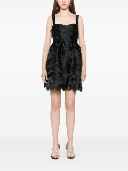 Scallop Organza Mini Dress