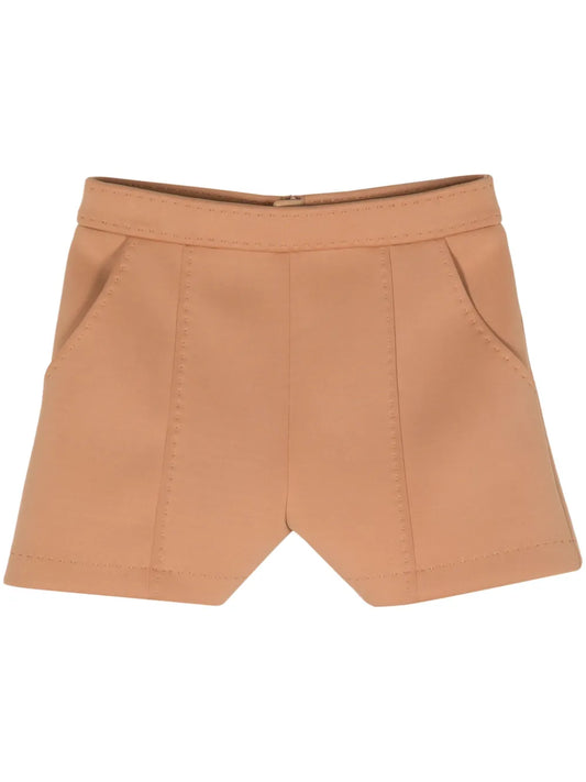 Bonded Pick-Stitch Shorts