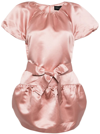 Tulip Satin Mini Dress
