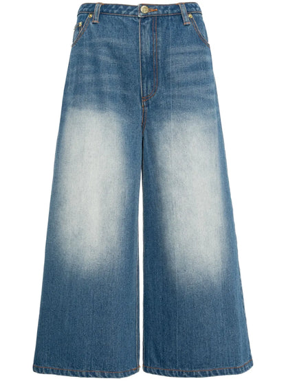 Low-Rise Wide-Leg Jeans