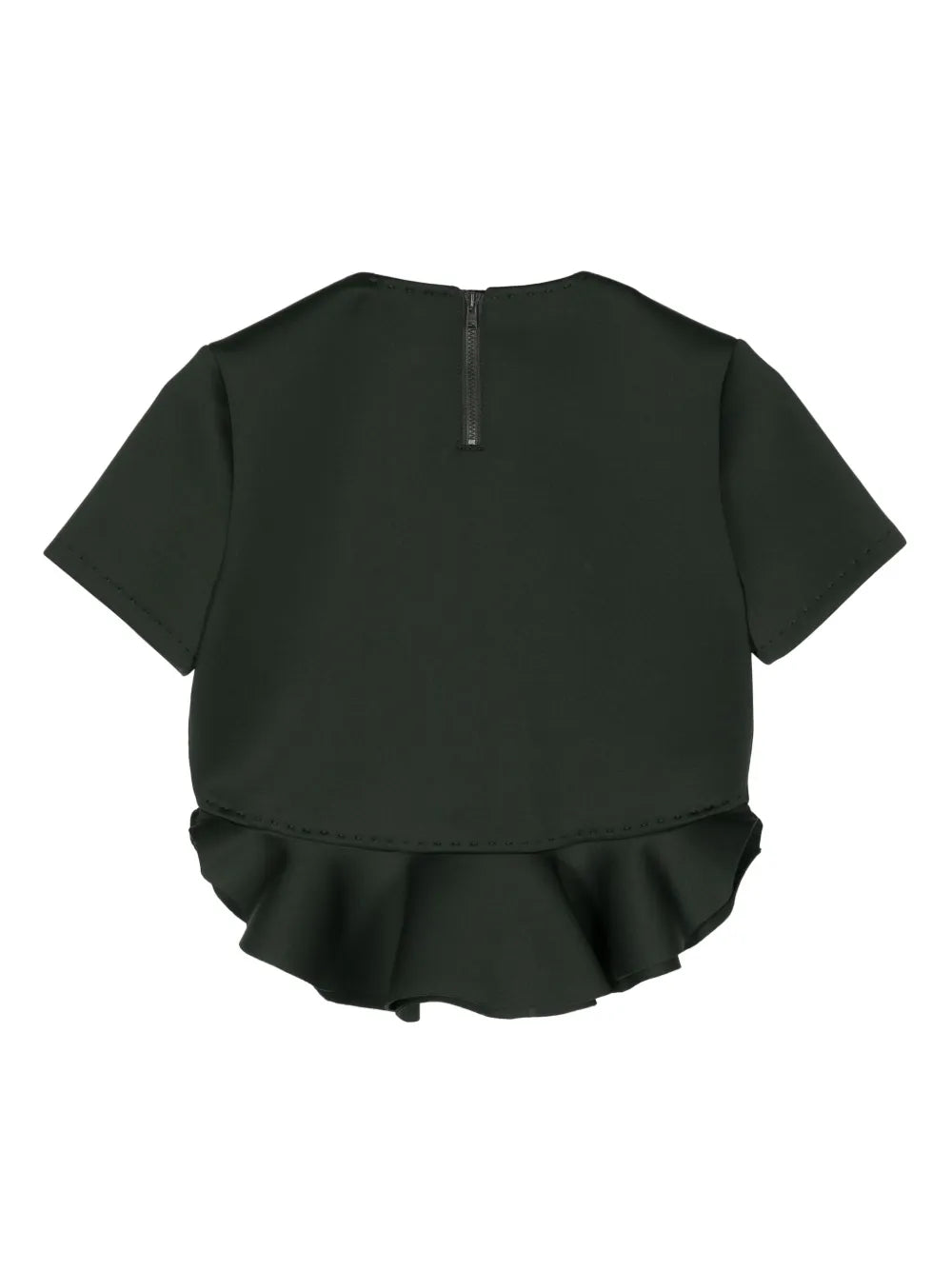 Astro Ruffled Cropped Top