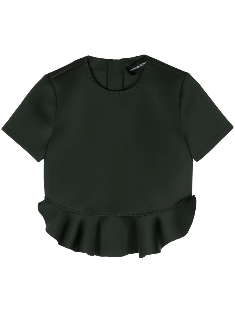 Astro Ruffled Cropped Top