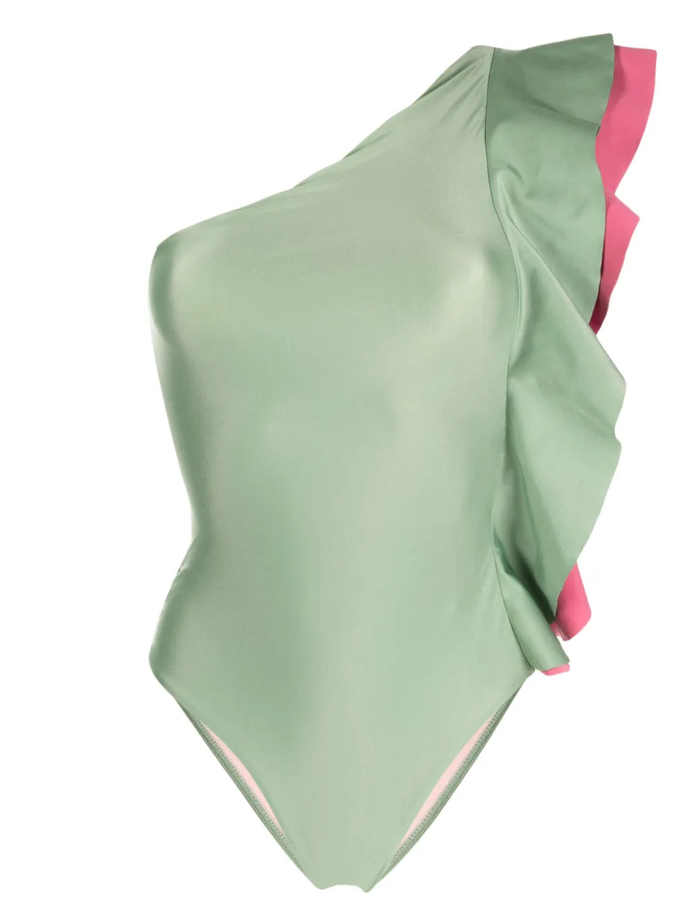 Ruffled One-Shoulder Swimsuit