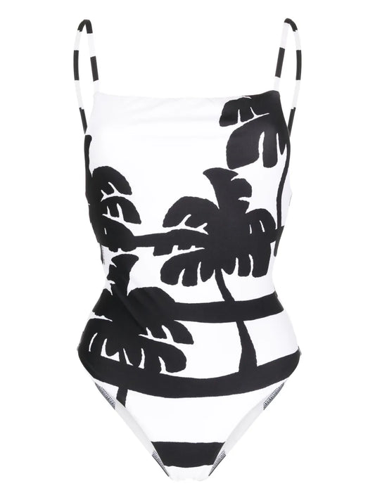 Coconut Palm Tree-Print Swimsuit