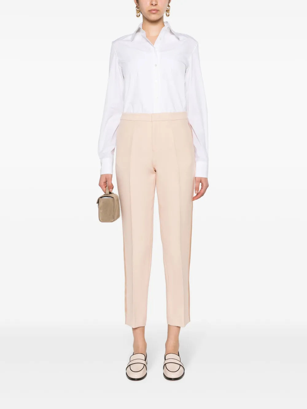 Beaded Poplin Shirt