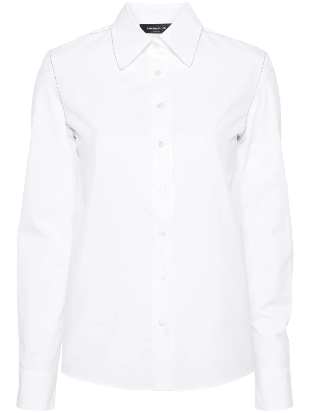 Beaded Poplin Shirt