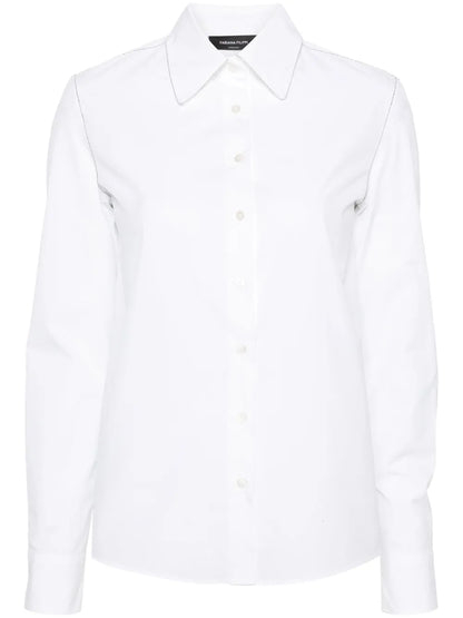 Beaded Poplin Shirt