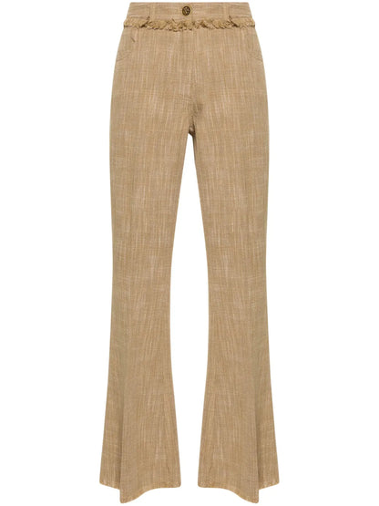 Flared Cropped Trousers
