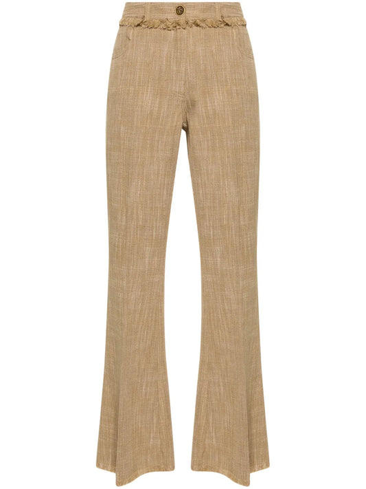 Flared Cropped Trousers