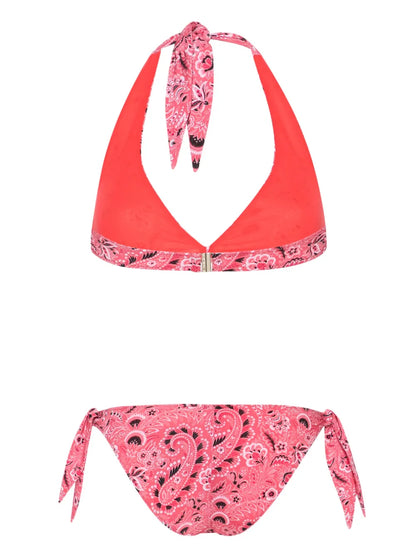 Paisley-Print Bikini Set