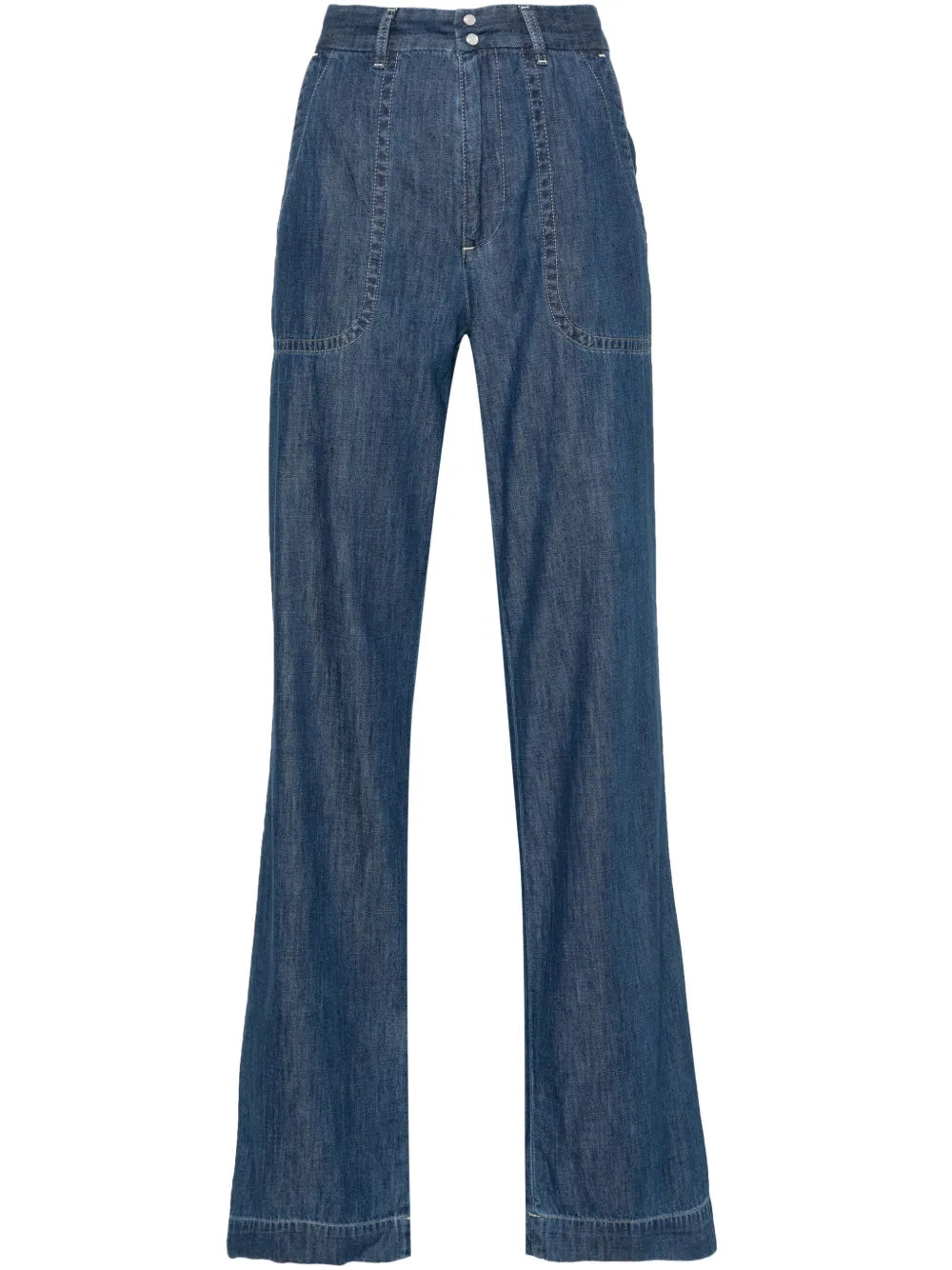High-Rise Straight-Leg Jeans