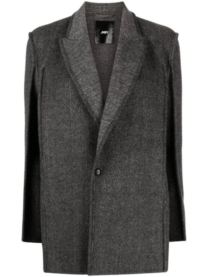 Textured Wool-Blend Blazer