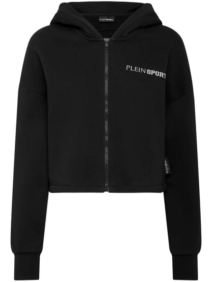 Scratch-Print Zip-Up Hoodie