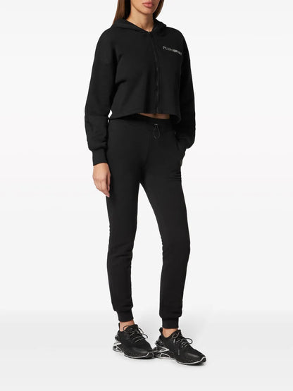 Scratch-Print Zip-Up Hoodie