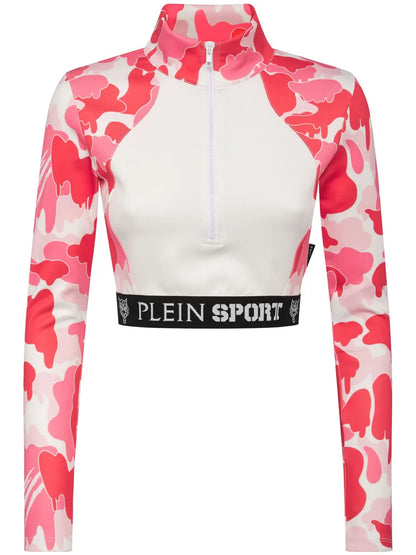 Cropped Zip-Up Sweatshirt