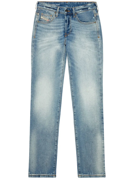 D-Mine Mid-Rise Straight-Leg Jeans
