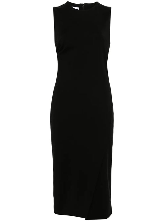 Drape-Detail Midi Dress