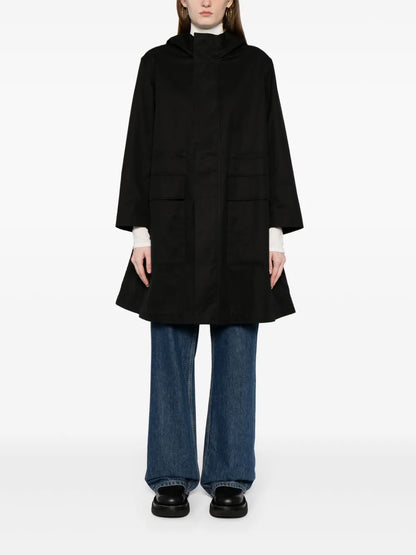 Hooded Cotton Trench Coat