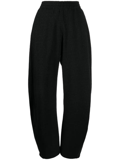 Glitter-Detail Cotton-Blend Track Pants