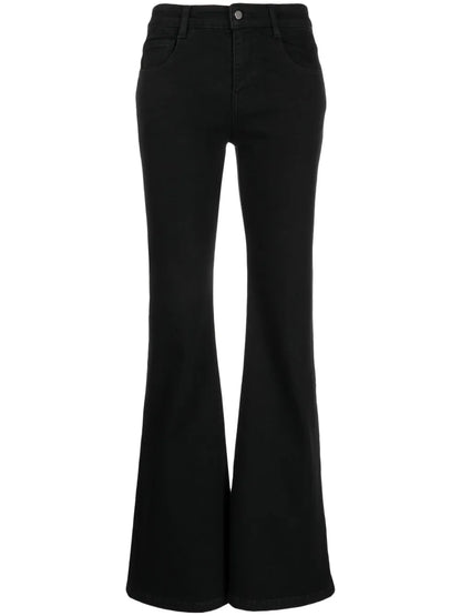 High-Waisted Bootcut Jeans