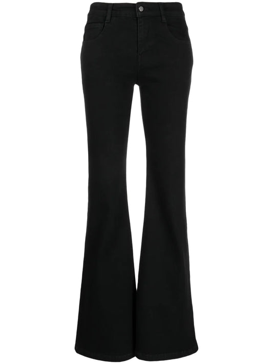 High-Waisted Bootcut Jeans