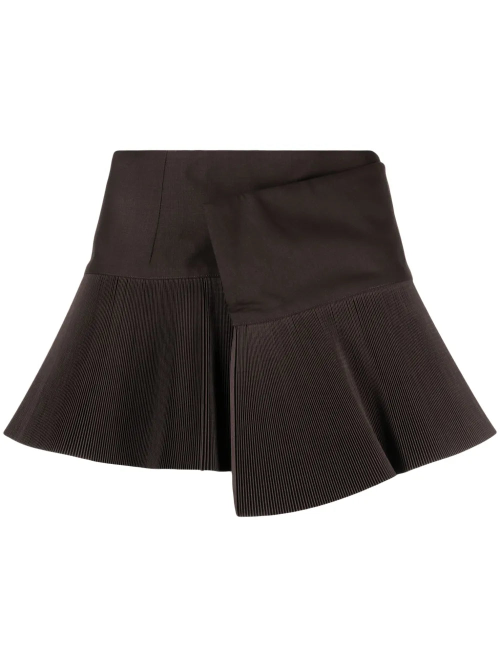 Asymmetric Wrap Miniskirt