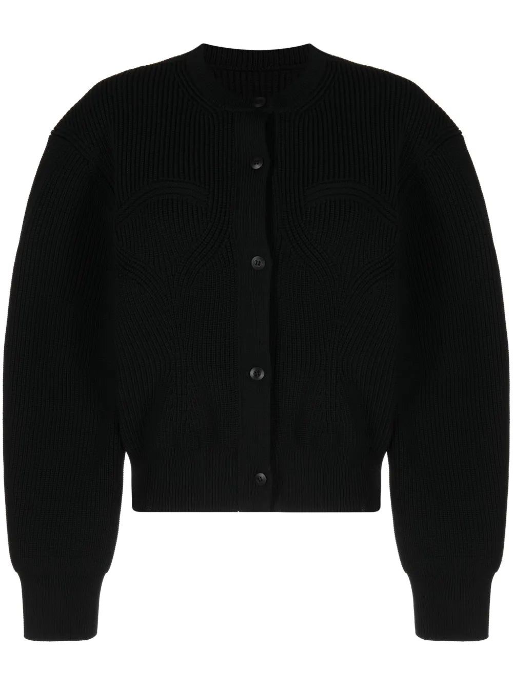 Contoured-Rib Cardigan