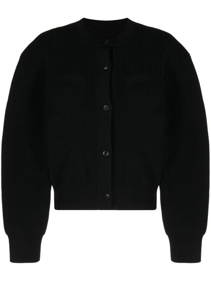 Contoured-Rib Cardigan